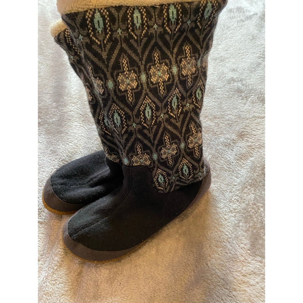 Smartwool Lounge Shoe Slippers Rubber Sole Women Over Easy Pull On 9